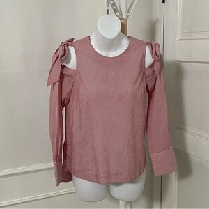 ASOS Cold Shoulder Bow Shirt‎